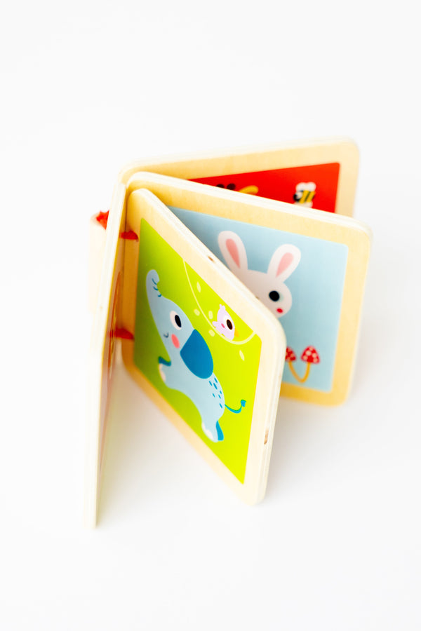 Wooden animal book